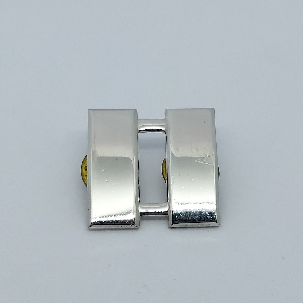 Vintage Military Double Bar Pin Silver Tone Vanguard